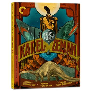 Imagem de Three Fantastic Journeys by Karel Zeman (Journey to the Beginning of Time/Invention for Destruction/The Fabulous Baron Munchausen)(The Criterion Collection) [Blu-ray]