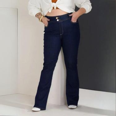 Imagem de Calça Feminina Jeans Boot Cut Cintura Alta-Feminino