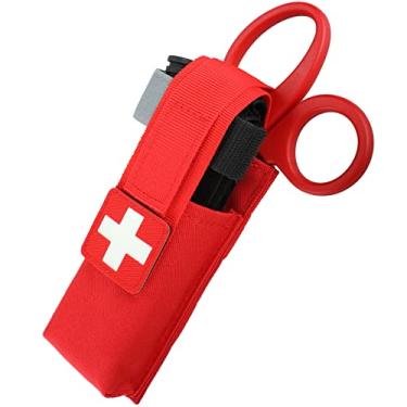 Imagem de LIVANS Bolsa tática para tesoura médica, bolsa para tesouras médicas Molle, bolsa EMT adequada para torniquete, tesoura EMT, faca dobrável, lanterna tática, bolsa organizadora pequena para ferramentas