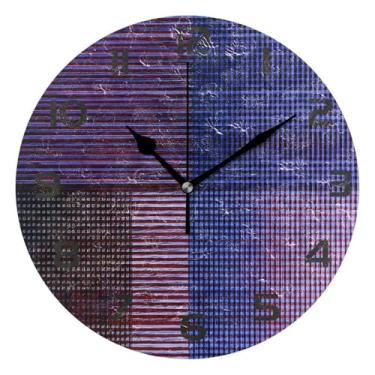 Imagem de GakkiGii Relógio de parede silencioso sem tique-taque de linhas abstratas, relógio moderno operado por bateria para escritório em casa, cozinha, quarto - fácil de ler