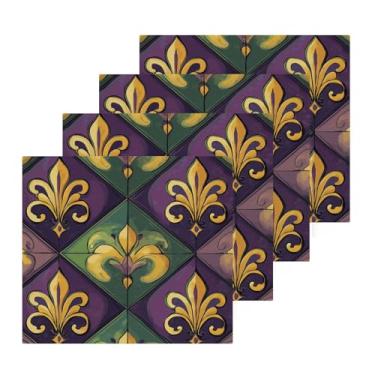 Imagem de ATTX Pacote com 4 toalhas de banho de carnaval – toalhas de rosto macias, toalhas de ginástica, qualidade de hotel e spa, toalhas de dedo de algodão puro reutilizáveis #415