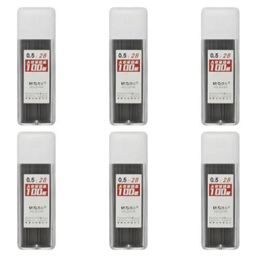 Imagem de PATIKIL 600 peças de grafite mecânico HB, refil de grafite preto de 0,5 mm, refil de lápis resistente à quebra para materiais de escrita, branco