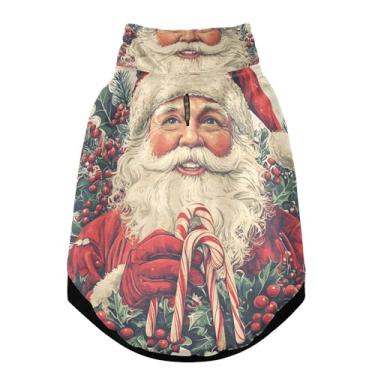 Imagem de SEHANY Casaco de Natal para cães pequenos, super quente à prova de vento, jaqueta de inverno macia e aconchegante para animais de estimação para clima frio na neve com coleira para animais de