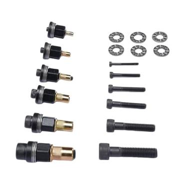 Imagem de FTVOGUE Conjunto de Porca de Cabeça de Rebite Manual de Aço Carbono 6 Unidades M3 M4 M5 M6 M8 M10 Kit de Ponta de Rebitador Manual para Fixação de Construção Automotiva Industrial