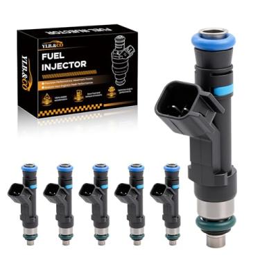 Imagem de Injetores de combustível de 4 furos FJ474 compatíveis com Nitro Liberty Durango Dakota Ram 1500 Dodge Dakota Grand Cherokee Jeep Commander Mitsubishi Raider 2004-2012, substitui 53032701AA, 0280158020