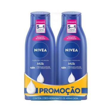 Imagem de Kit Loção Nivea Body Milk Pele Extra Seca 400ml com 40% desconto no 2º