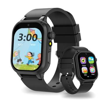 Imagem de Relógio inteligente infantil, 32 jogos, 3 esportes, livros de áudio e cartões de estudo, modo escolar, despertador, pedômetro, câmera divertida, rastreamento de 13 hábitos, lanterna, presente de
