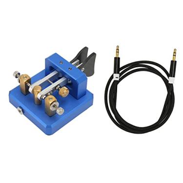 Imagem de SUNGOOYUE Chave de Código Morse de Remo Duplo, Construção Em Aço Inoxidável e Liga de Alumínio, 3,15 X 3,15 X 1,97 Polegadas, Com Amortecimento Magnético, Contatos de Prata, para Rádio Amador, POTA,