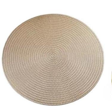 Imagem de Conjunto De Jogos Americanos Redondos, Adequados Para Arranjos De Mesa, Uso Na Cozinha(6,DOURADO METÁLICO)