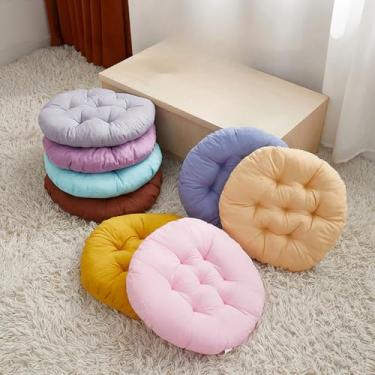 Imagem de Almofada Redonda Com Para Decoração Cadeira Sofá Quarto Lindas(Preto)