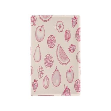 Imagem de Wassud Simple Line Art Fruits Light Switch Cover Plate Decorativas para Tomadas Elétricas Placa de Parede em Branco 11 x 7 cm