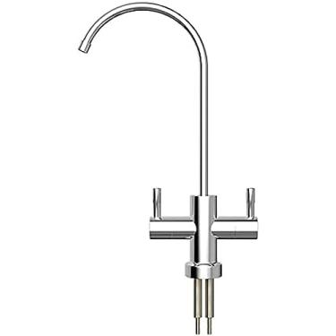 Imagem de Filtro de água potável Torneira de cozinha escovada 360 gira torneira de pia de cozinha RO filtro de água potável torneira de pia osmose reversa 1/4''-M,E