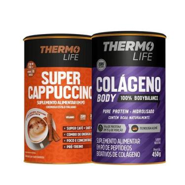 Imagem de Kit Super cappuccino 380g + Collagen Body Protein 450g - Thermo Life