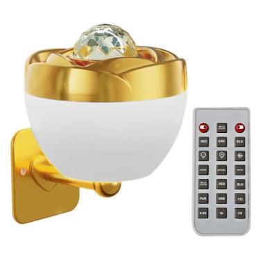 Imagem de Generic Lâmpada de Parede LED Recarregável, Luz Noturna e Luz de Projetor 2 Em 1, Rotação de 360 ​​°, Toque e Controle Remoto, Iluminação Ambiente RGB para Quarto, Hotel, Corredor, (5W)