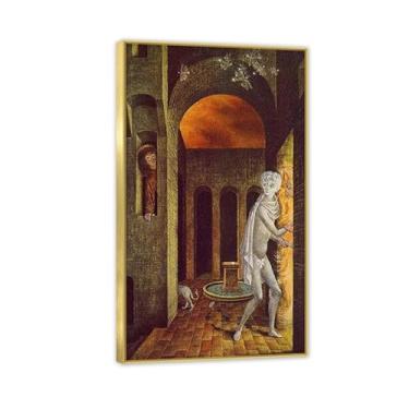 Imagem de Remedios Varo Pintura em tela Abut Poster Remedios Varo Decoração de casa Surrealismo Imagem de arte de parede para sala de estar quarto banheiro decoração de parede 60 x 100 cm (61.0x99.1 cm) moldura