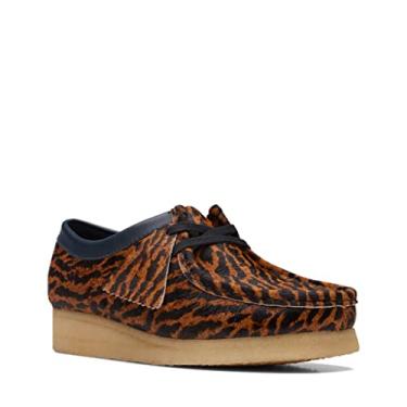 Imagem de Clarks Originals Wallabee Pine Green Sapatos casuais femininos 26169919, Carapaça de tartaruga, 6