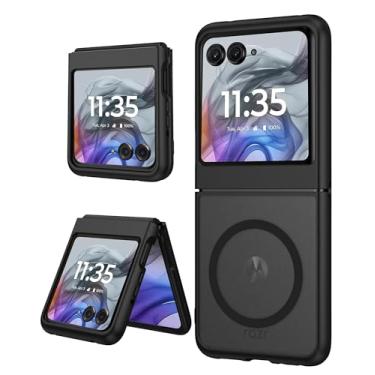 Imagem de Capa magnética para Motorola Moto Razr 2025/2024, [compatível com MagSafe] Capa protetora ultrafina à prova de choque para Moto Razr 60/50, preta