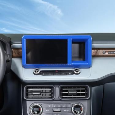 Imagem de Aunginsy Painel de navegação para console central compatível com Ford Maverick 2022 2023 2024 painel de carro multimídia tela navegação painel GPS protetor de moldura decorativa acessórios ABS