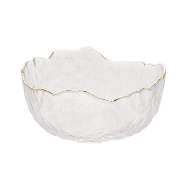 Imagem de Bowl De Cristal Martleado Borda Dourada Taj 13×6,5cm Wolff
