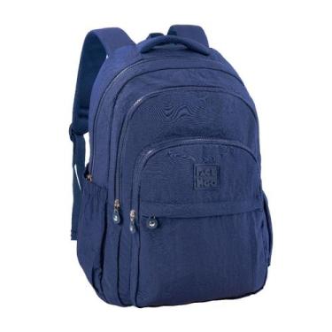 Imagem de Mochila Escolar De Costas Juvenil Crinkle Impermeável Pack n'go Notebo