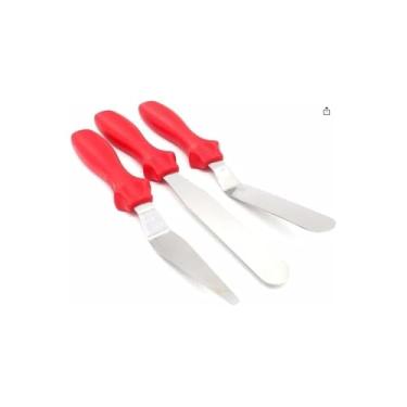 Imagem de Espátula para Bolo e Tortas, Aço Inox, 25cm x 5cm, 50g, com Furo para Pendurar