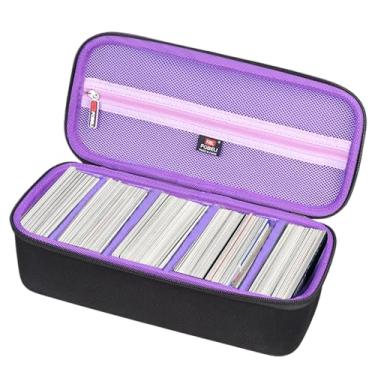 Imagem de FBLFOBELI 900+ Card Game Case Compatible with UNO/Piles/Phase 10/Exploding Kittens/Five Crowns/Flip 7/Go Fish/Monopoly Deal and Playing Card, Case Only (Black+Purple, Large)