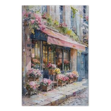 Imagem de Quebra-cabeças Paris Florist de 500 peças para adultos, com letras na parte de trás