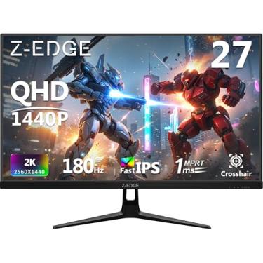 Imagem de Monitor para jogos de 27 polegadas, 144 Hz, 1 ms, QHD 2560 x 1440 2K, Z-Edge UG27QF IPS preto monitor de computador