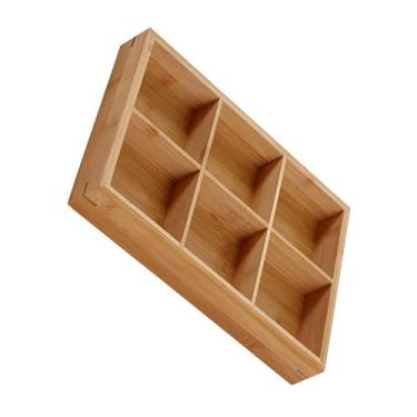 Imagem de GLOGLOW Bandeja de Madeira Dividida, Travessa de Madeira Natural para Sushi e Utensílios de Mesa Quentes (de madeira 3)