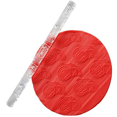 Imagem de GLOGLOW Rolo de Massa de Acrílico Com 28 Padrões, Material Compatível Com FDA, Aderência Confortável, 16 X 1 Cm, Leve para Produtos de Panificação de Massa e Pastelaria (52010 borboleta)