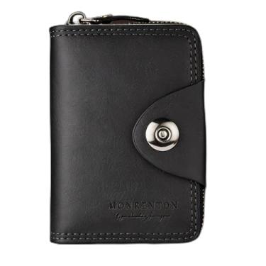 Imagem de Carteira confortável universal de microfibra de grão cruzado, preto, preto, design horizontal com encaixe, microfibra de grão cruzado, textura confortável