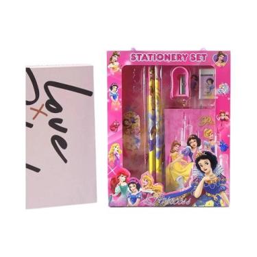 Imagem de Conjunto De Material Escolar Frozen Mickey Stitch 6PCS Lápis Caneta Ap