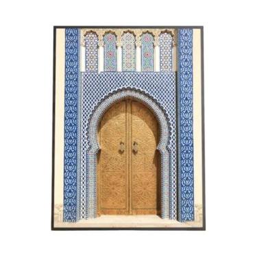 Imagem de Marrocos porta pintura árabe caligrafia hd lona cartaz sala de estar q