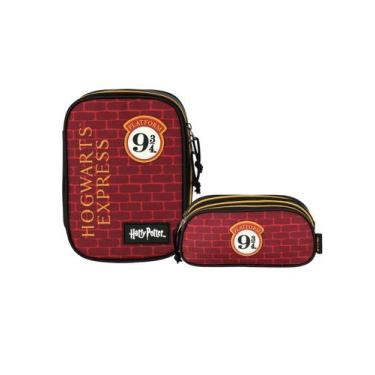 Imagem de Kit Harry Potter Estojo Box e Estojo Triplo Original Oficial - Luxcel,