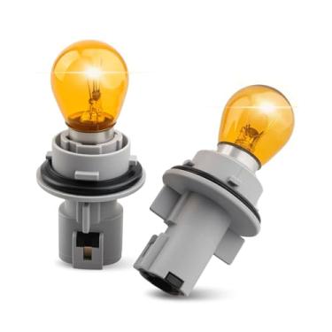 Imagem de 2 peças de soquete de lâmpada de seta frontal com substituição de lâmpada 26242-65Y00 apto para Nissan 200SX Altima Frontier Quest Sentra 1991-2017