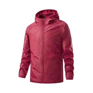 Imagem de Jaqueta Impermeável Unissex Para Caminhadas, Corta-Vento, Proteção Sol