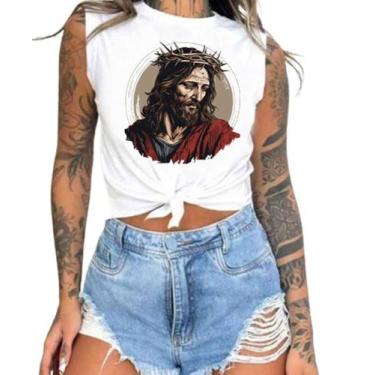 Imagem de Cropped T-Shirts Feminino Estampado Várias Estampas 61 - megan basic, 
