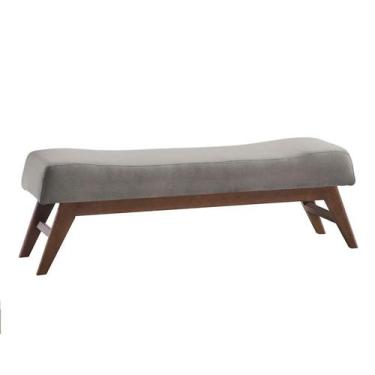 Imagem de Puff Hórus Cinza e Imbuia 140 cm - Sofani