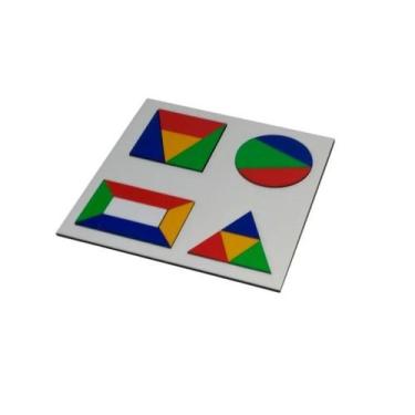 Imagem de Quebra Cabeça Figura Geométrica Sortido - Kakareco educa