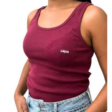 Imagem de Regata Canelada Ribana Ajusta Ao Corpo Algodão Moda Basica - Lagun Bra