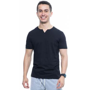 Imagem de Camiseta basica gola portuguesa king swag, Preto, GG