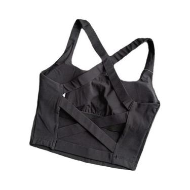 Imagem de Top De Yoga Feminino Respirável Com Efeito Push up Para Fitness E Corr