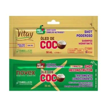 Imagem de Embelleze sache novex shampoo 50ml + condicionador 30ml oleo de coco