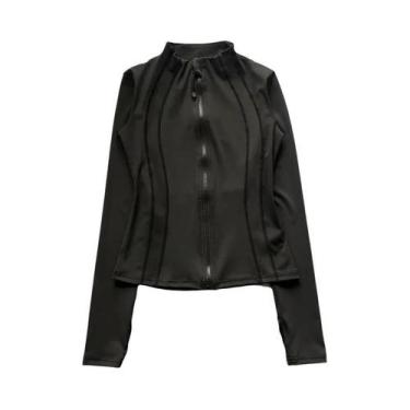 Imagem de Jaqueta De Yoga Feminina Slim-Fit De Secagem Rápida Com Gola Alta, Man