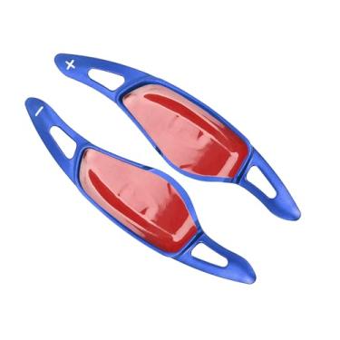 Imagem de Erivis Extensão de câmbio de volante para BMW X3 X5 X1 X7 X6 X4 X7 Z4 M 3 5 6 7 8 228i 330i 430i 530i 530i 540i G Series Accessories, capa para volante (alumínio-azul)