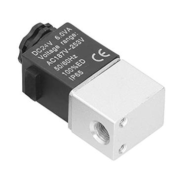 Imagem de Hyuduo Válvula Solenóide 2V025-06, Válvula de Ar Solenóide Elétrica de Desempenho Estável, Adequada para de Controle Industrial para Ajustar a Direção, Velocidade e Outros Parâmetros do Meio, (#12)