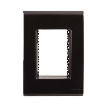 Imagem de Placa 4x2 3 postos grafite liz - TRAMONTINA