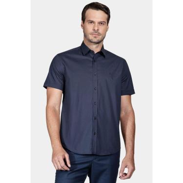 Imagem de Camisa Aramis Slim Tricoline Stretch Liso Marinho-Masculino