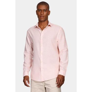 Imagem de Camisa Aramis Regular Linho Com Algodão f Coral-Masculino