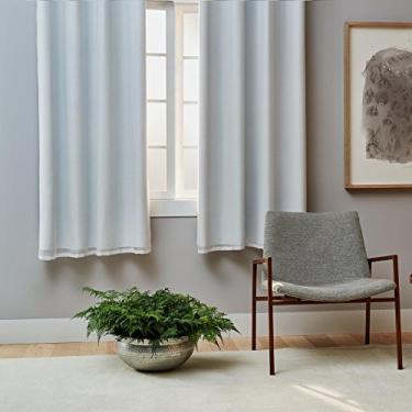 Imagem de Cortina Linha Barcelona com Corta Luz Branco, Santista, 37% Algodão, 63% Poliéster, Branco, 180 Cm X 280 Cm